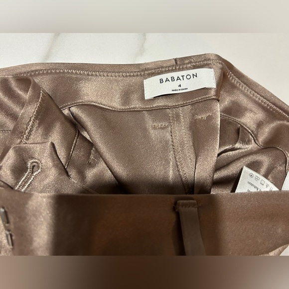 BABATON | Aritzia Refined Satin Cargo Pant in grey Taupe, Size 4 - Picture 10 of 10